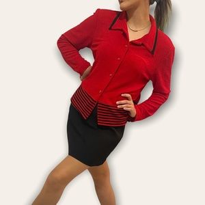 K Studio 90s Vintage Red button Up